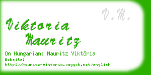 viktoria mauritz business card